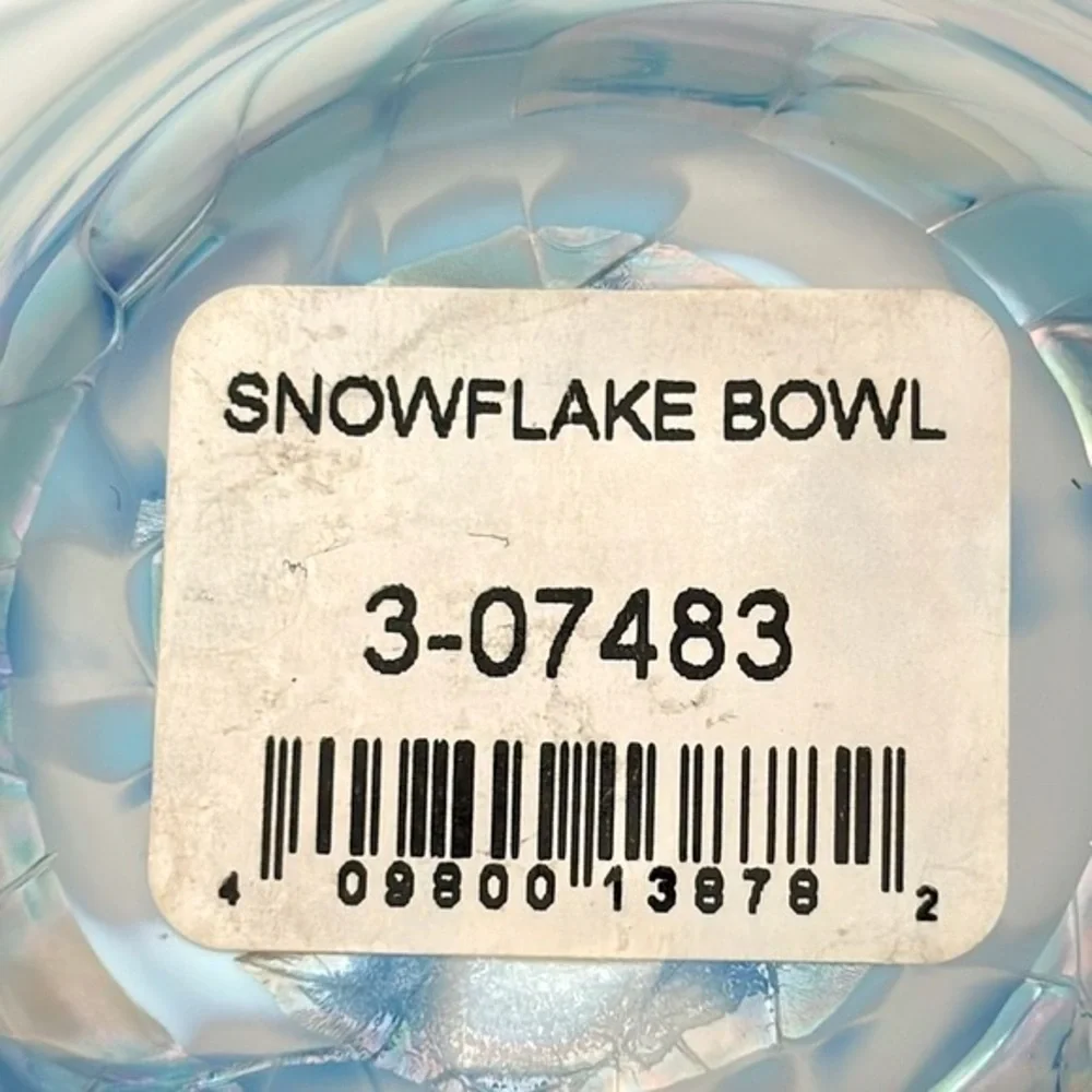 Glass Eye Studio Snowflake Twist Mini Wave Bowl